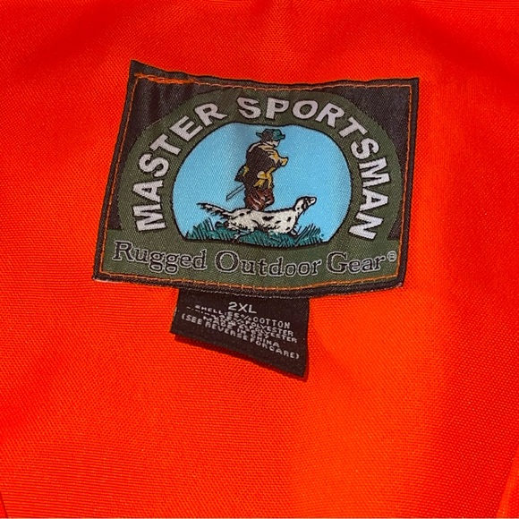 Master Sportsman Rugged Outdoor Gear Hinting Vest Neon Orange Size 2Xl Zippers - Picture 6 of 6